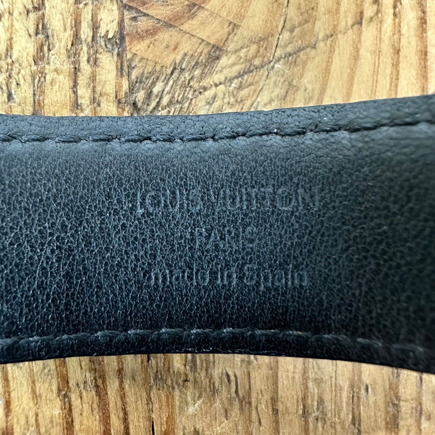 Louis Vuitton Graphite Hockenheim Bracelet Sz 21