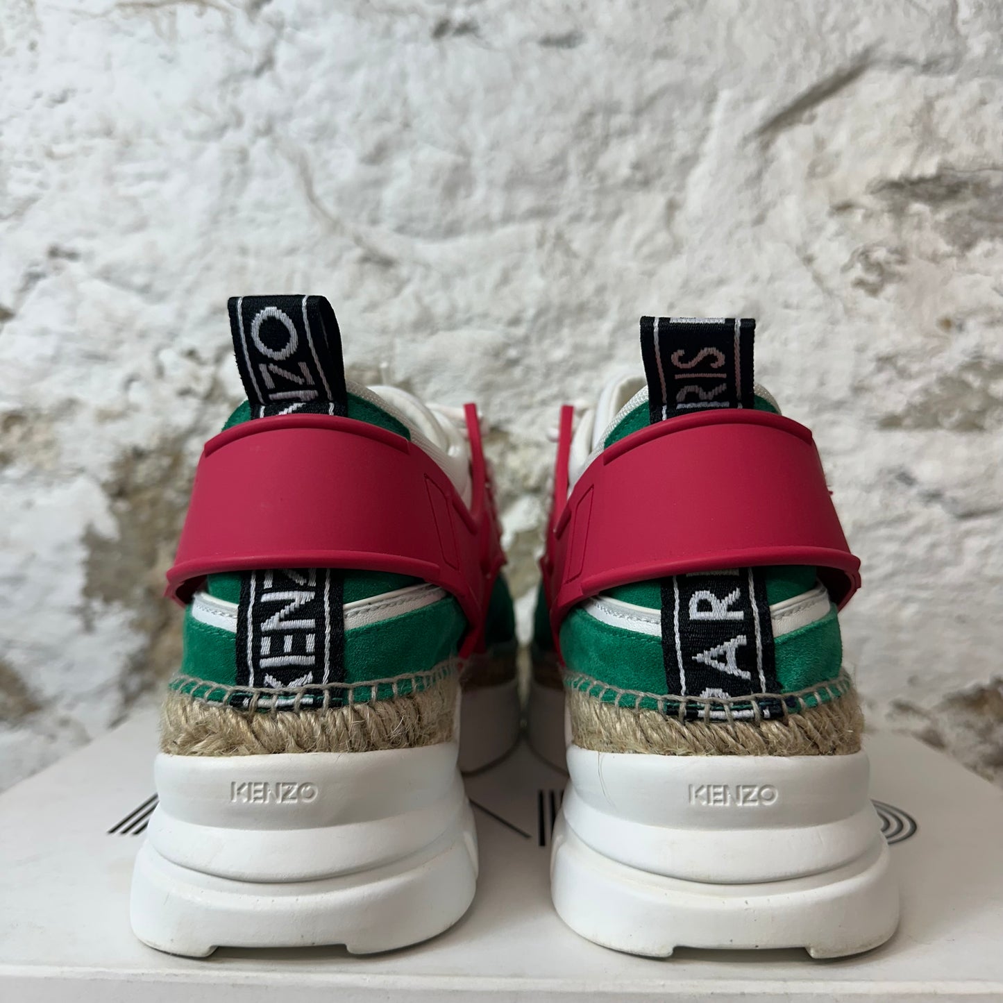 Kenzo K-Lastic Multicolor White Sneaker Sz 12 (45)