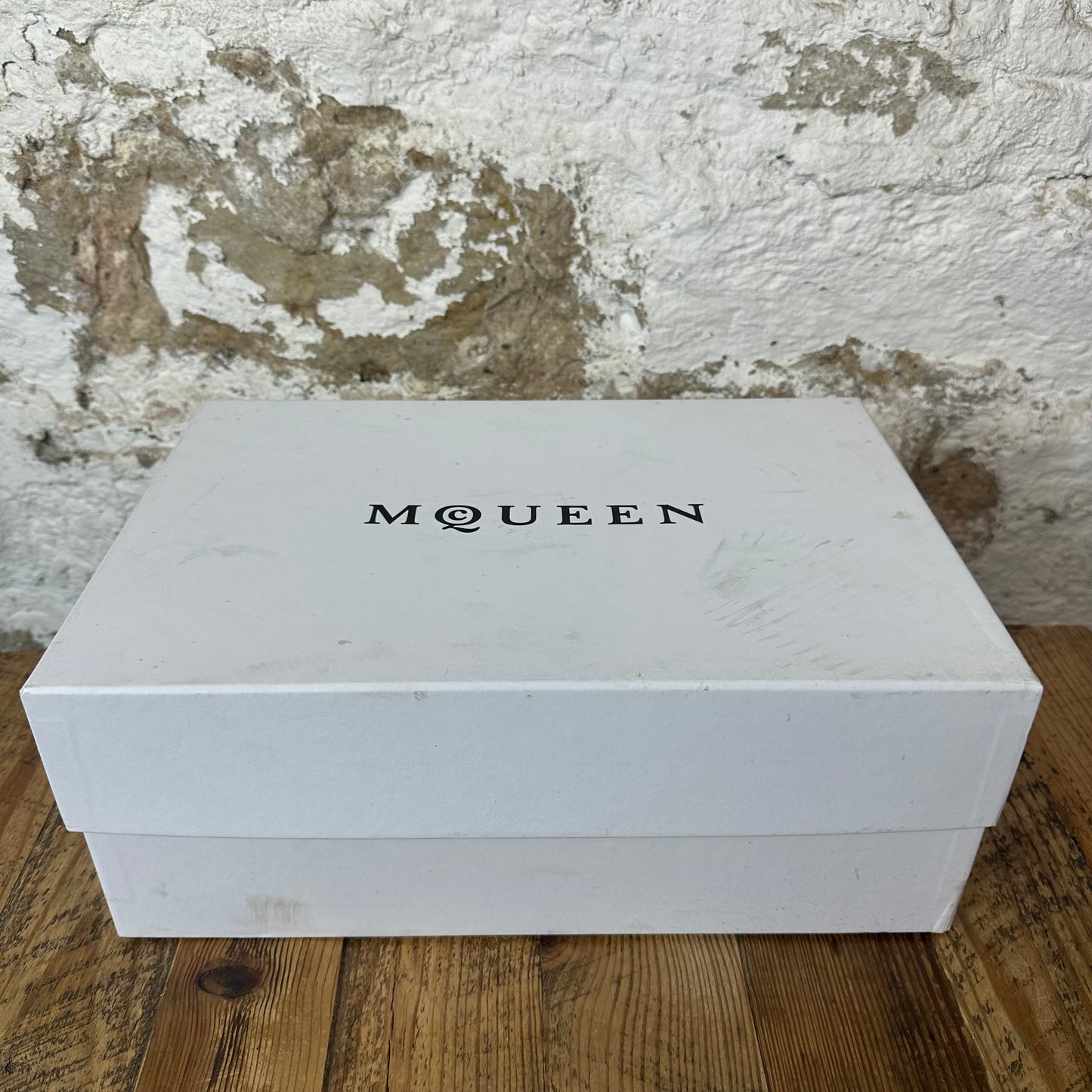 Alexander Mcqueen Striped Lace Triple White Sneaker Sz 9 (42)