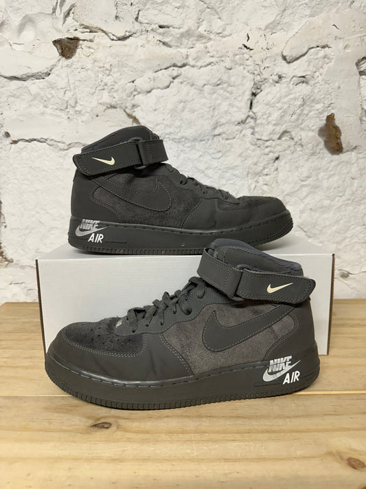Nike Air Force 1 Mid Dark Grey Sz 9