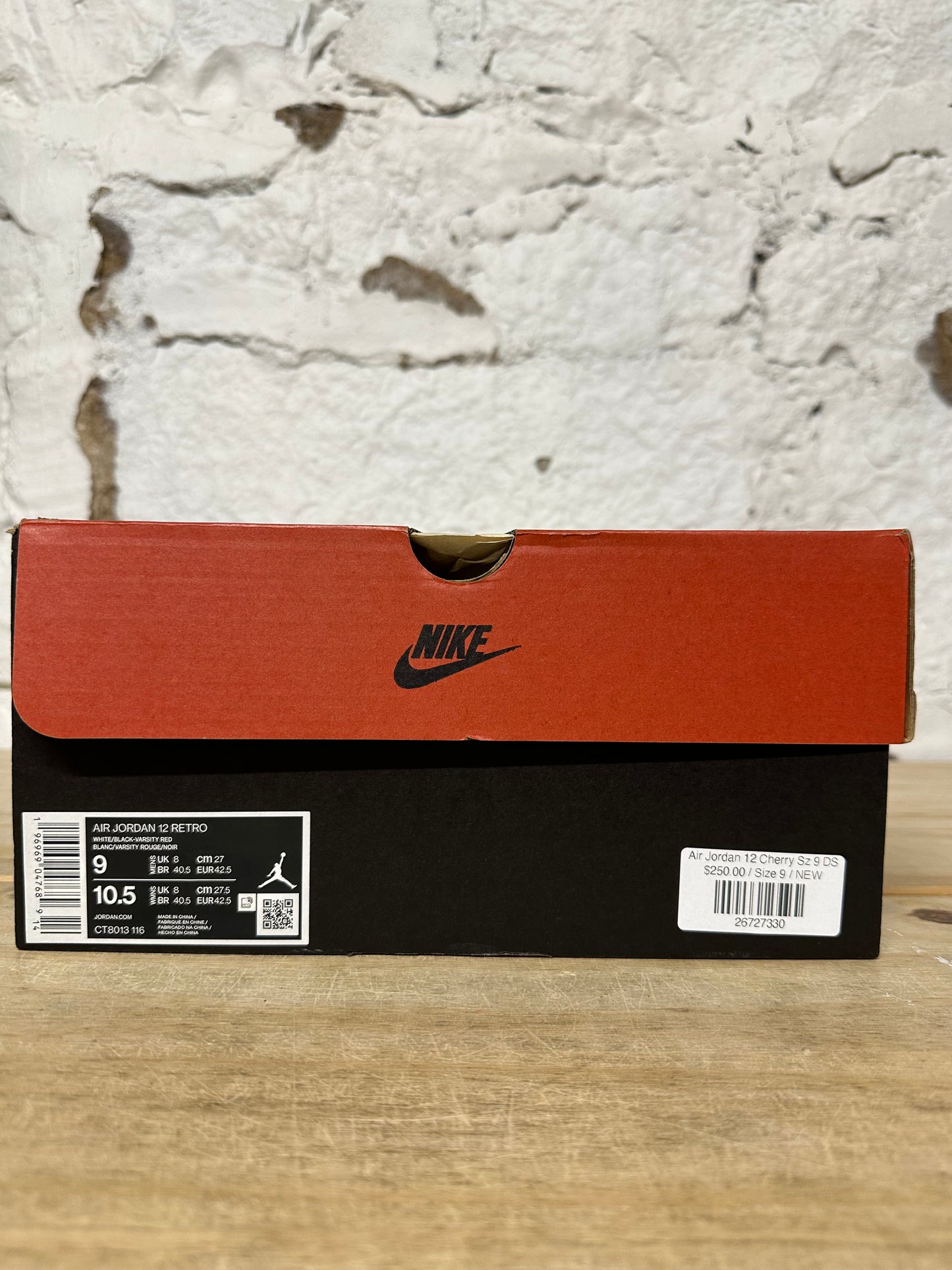 Air Jordan 12 Cherry Sz 9 DS