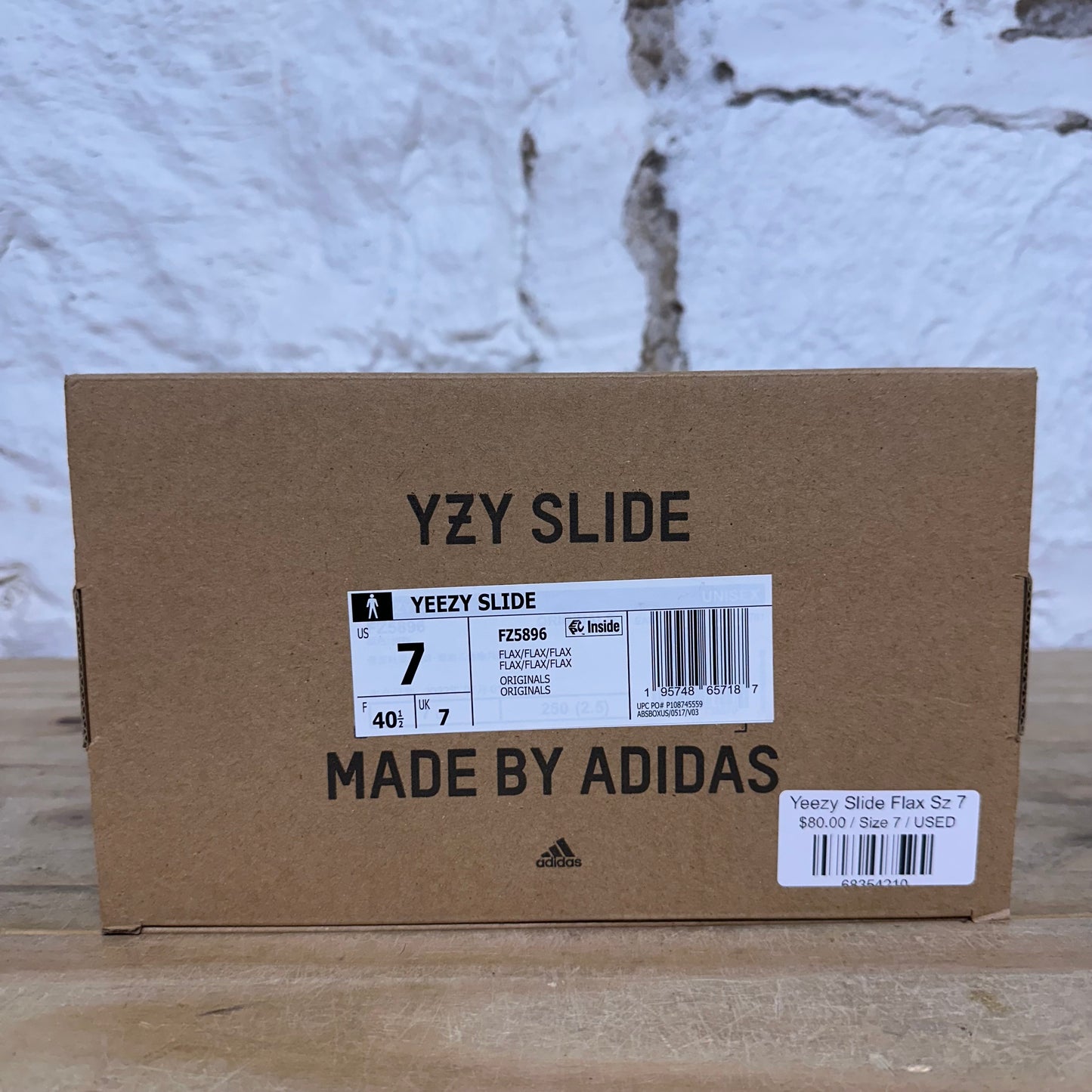 Yeezy Slide Flax Sz 7