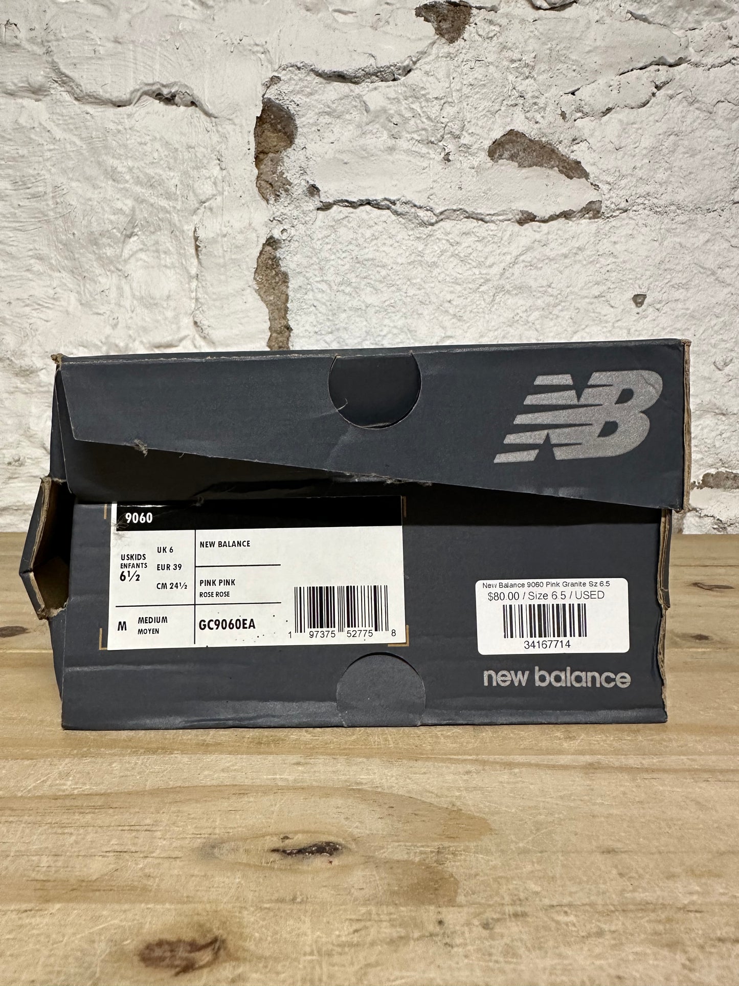 New Balance 9060 Pink Granite Sz 6.5