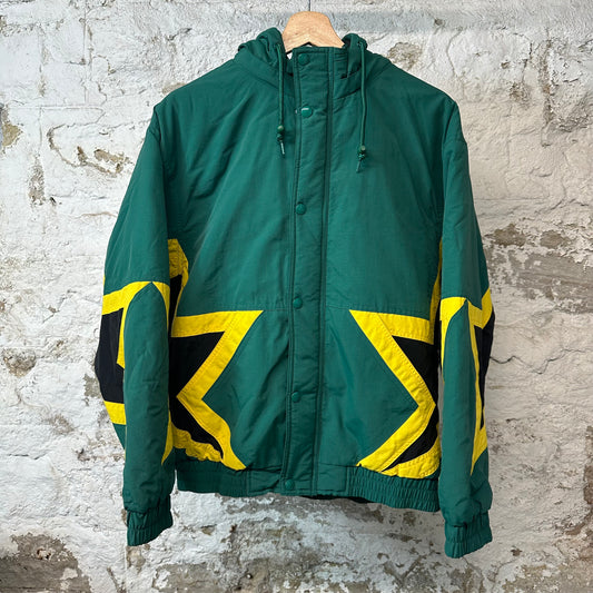 Supreme Stars Puffer Jacket Green Sz M