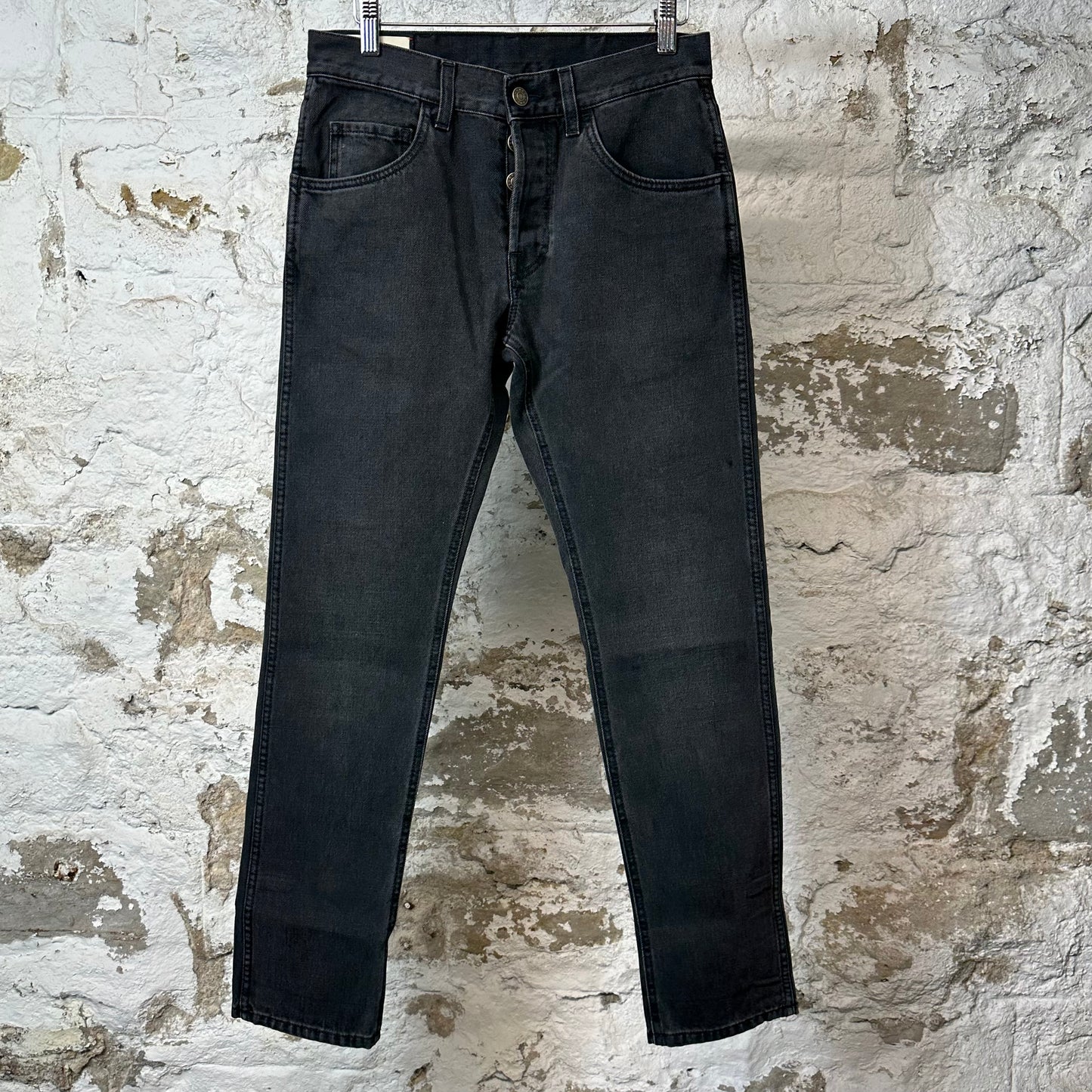 Gucci Plain Faded Black Denim Jeans Sz 29