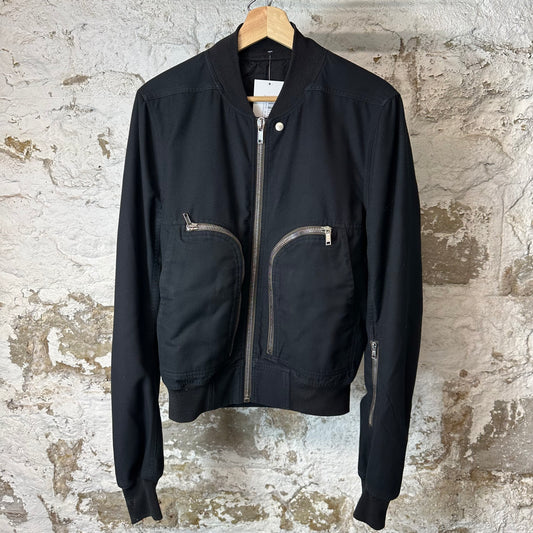 Rick Owens Concordians Bauhaus Flight Jacket Black Sz M