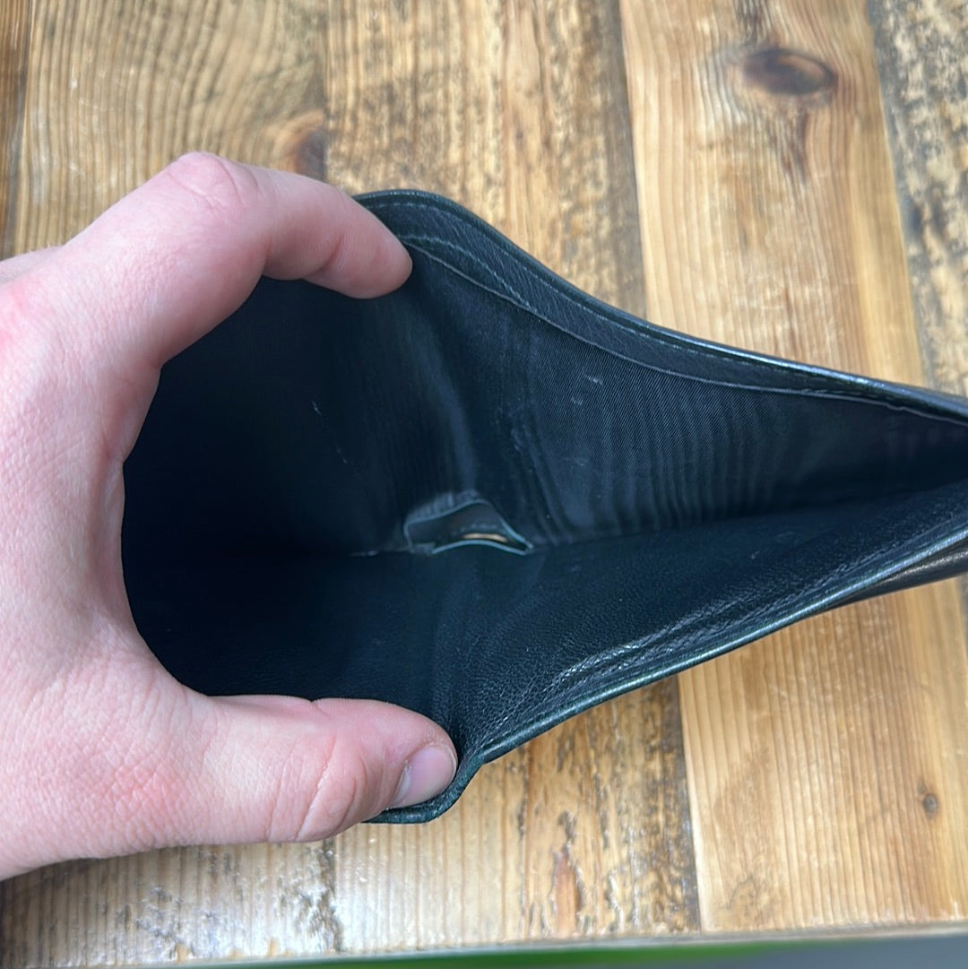 Gucci Black Embossed Monogram Bifold Wallet