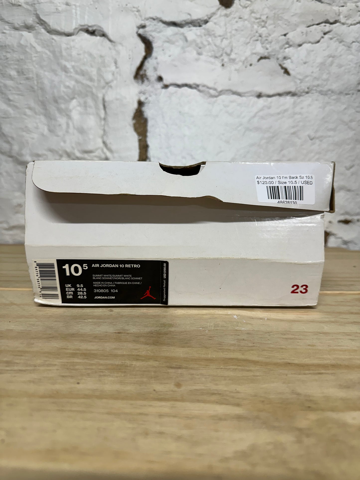 Air Jordan 10 I'm Back Sz 10.5