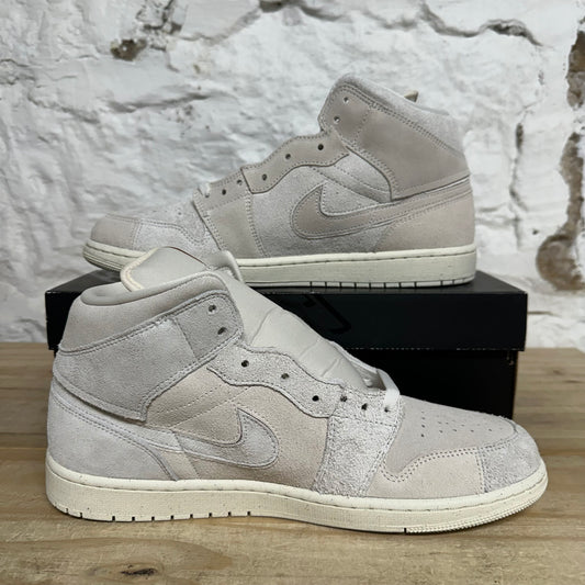 Air Jordan 1 Mid Craft Pale Ivory Sz 11.5 DS