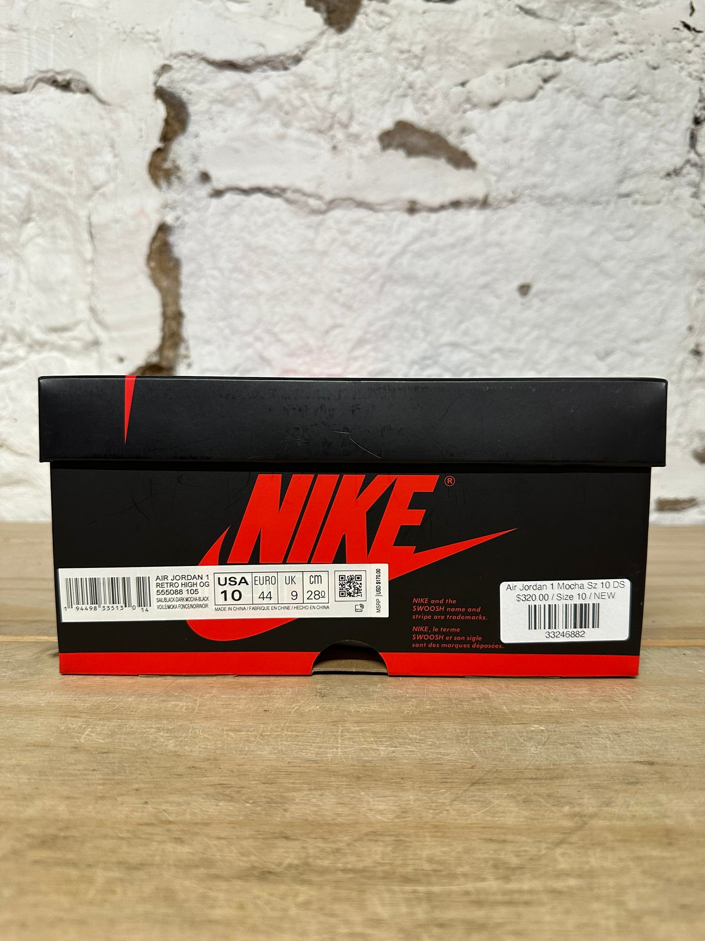 Air Jordan 1 High Dark Mocha Sz 10 DS