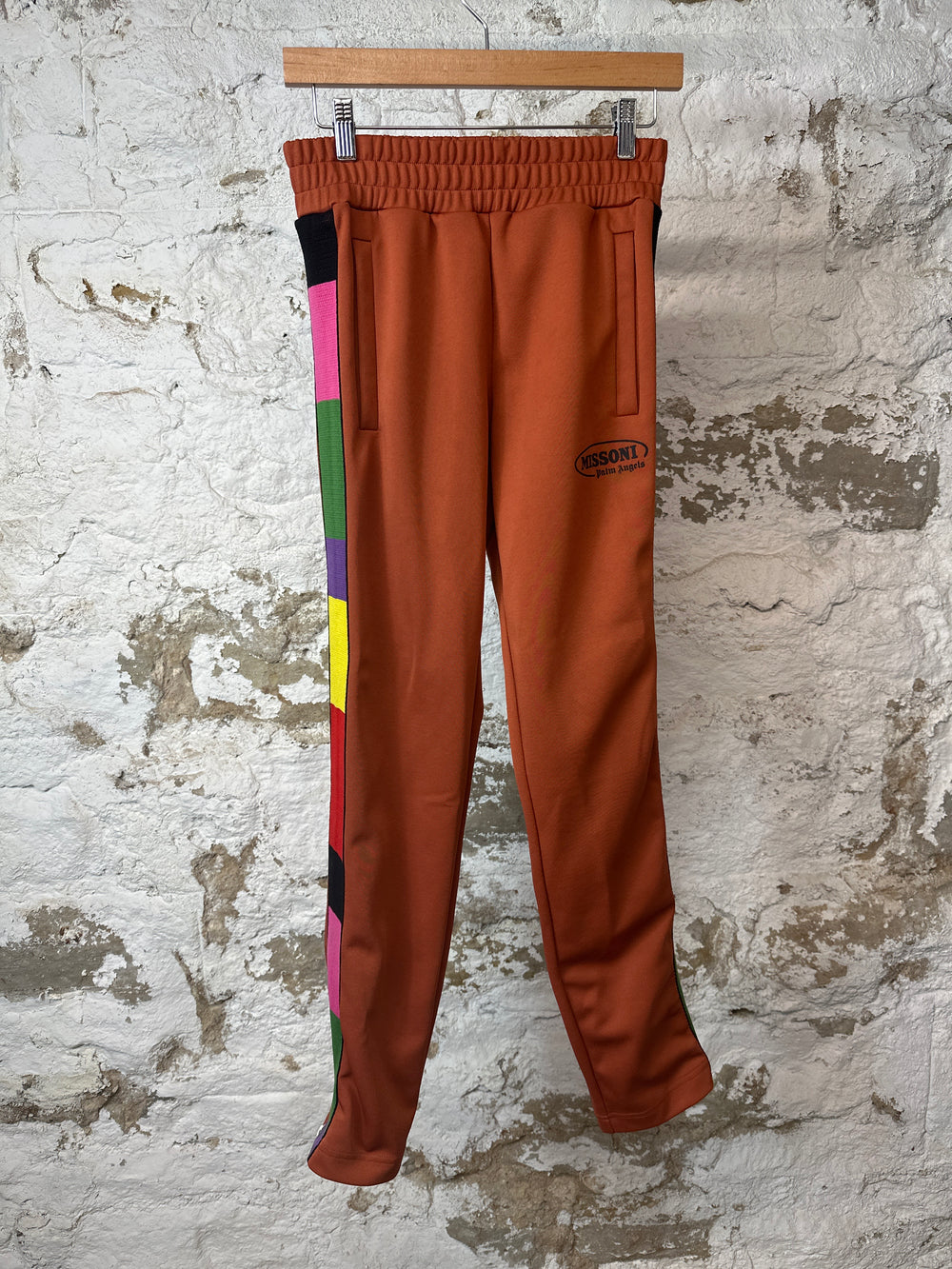 Palm Angels Missoni Burnt Orange Track Pants Sz XS