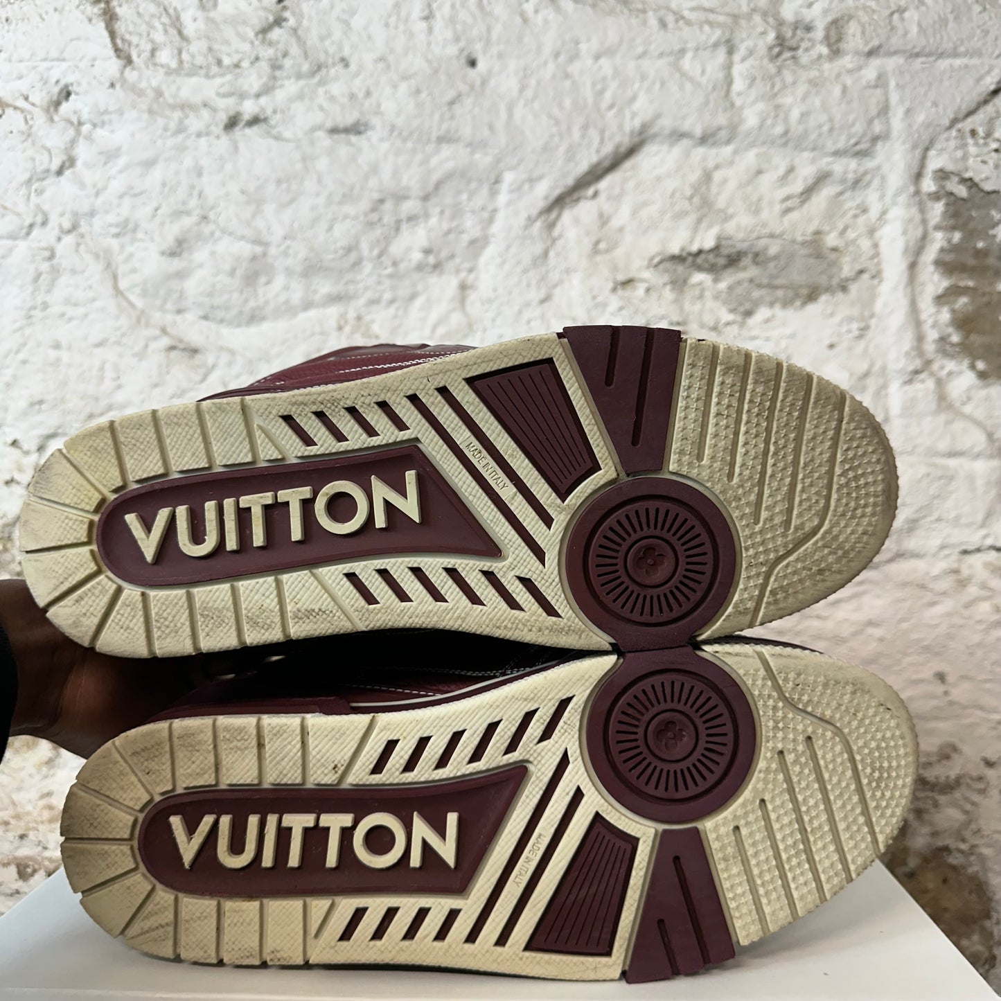Louis Vuitton Maroon Skate Sneaker Sz 10 (8.5LV) No Box