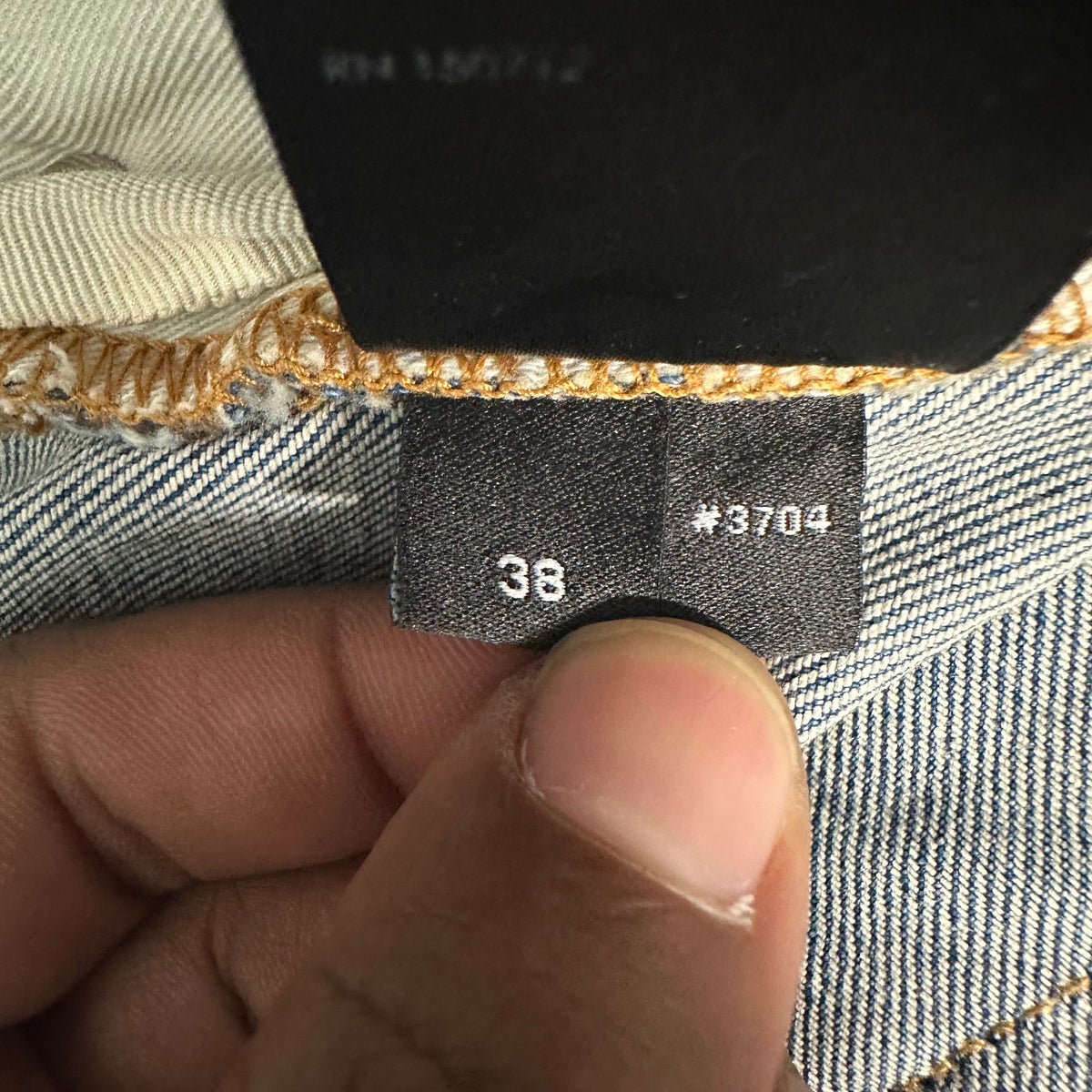 Amiri Distressed Side Spell Blue Denim Jeans Sz 38