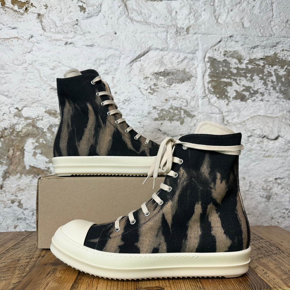 Rick Owens High Black Terra Milk Sneaker Sz 11 (44) DS