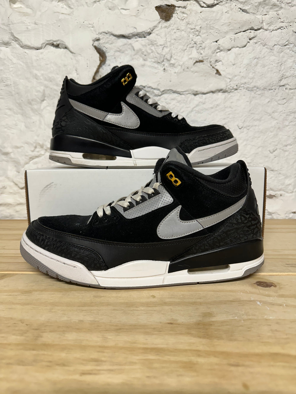 Air Jordan 3 Tinker Black Sz 12