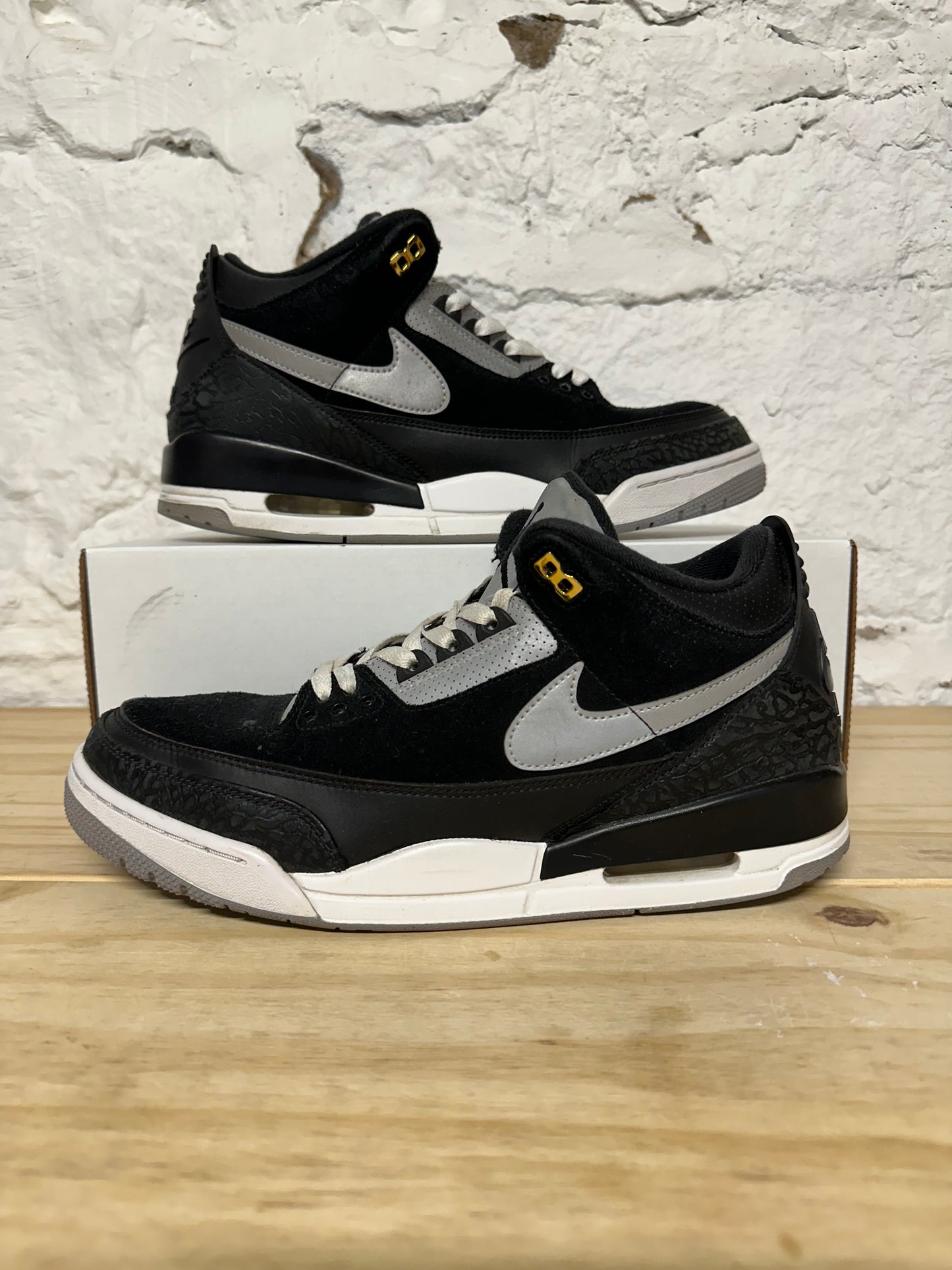 Air Jordan 3 Tinker Black Sz 12