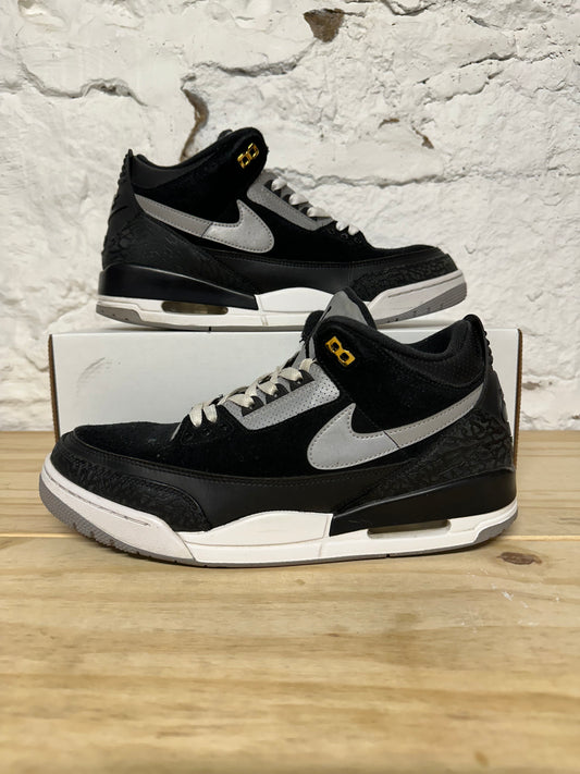 Air Jordan 3 Tinker Black Sz 12