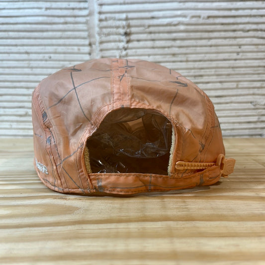 Supreme Lacoste Reflective Grid Nylon Camp Cap Peach Hat