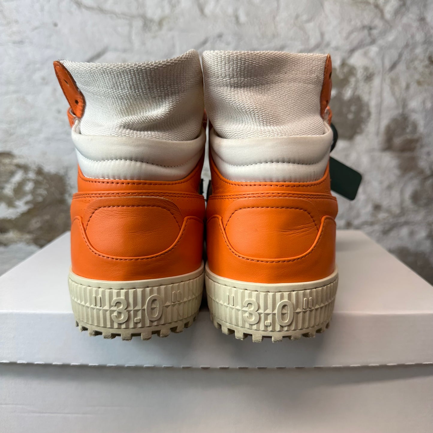 Off-White Court 3.0 Orange White Sneaker Sz 12 (45)