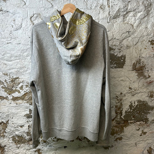 Bape Golden Shark Hoodie Gray Sz XXL