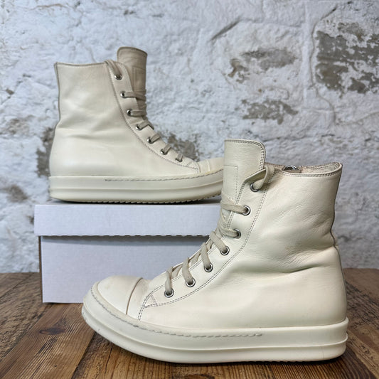 Rick Owens High Natural Milk Sneaker Sz 6 (38)