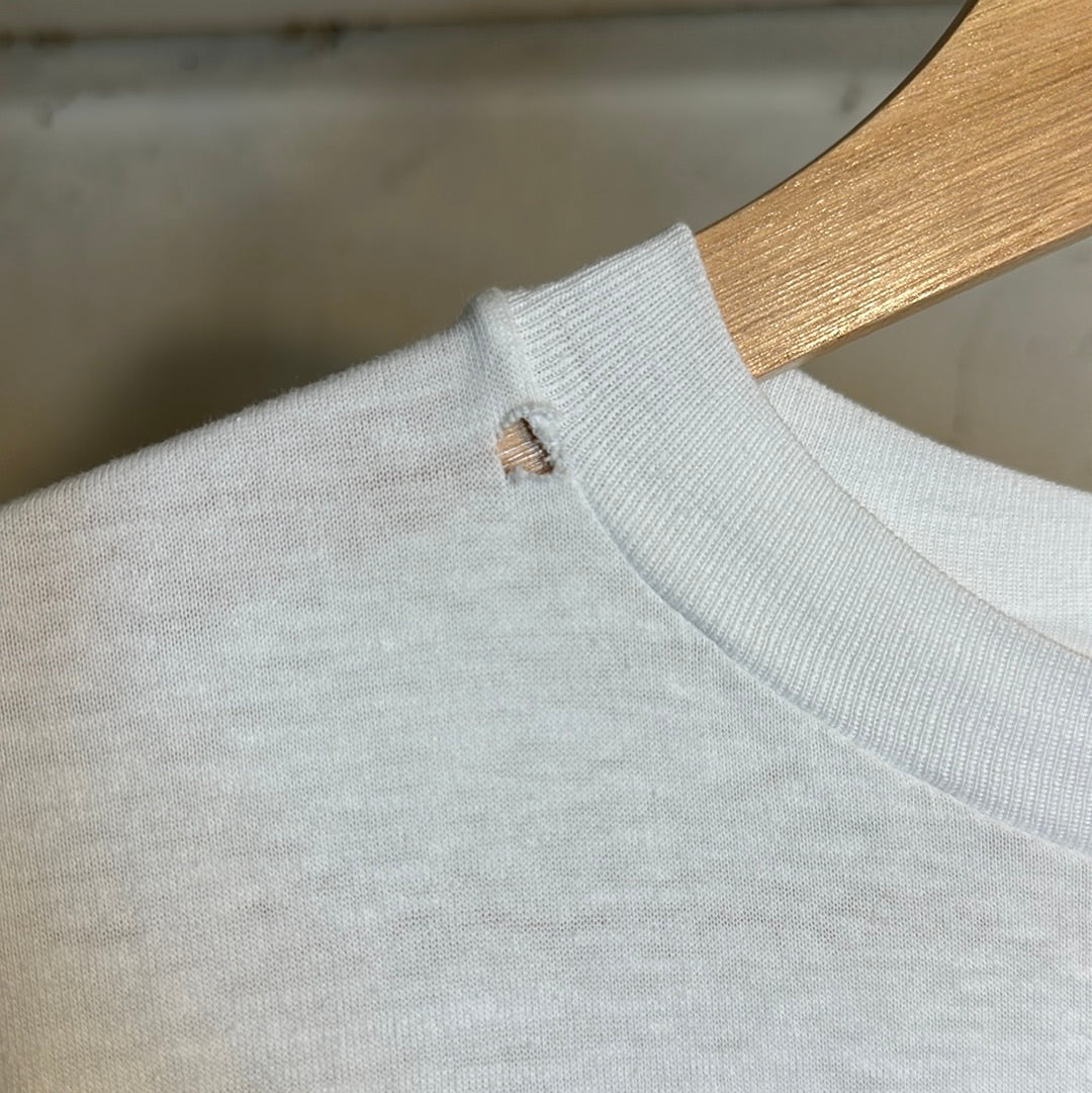 Lamborghini White Tee Sz L