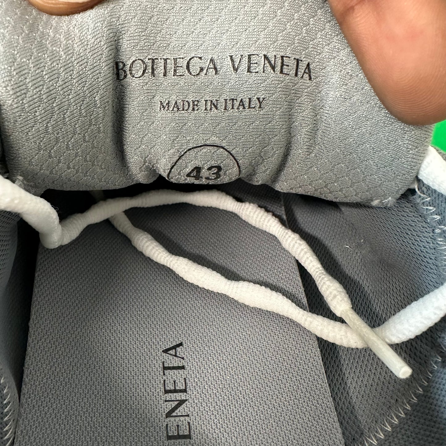 Bottega Veneta Silver White Orbit Sneaker DS