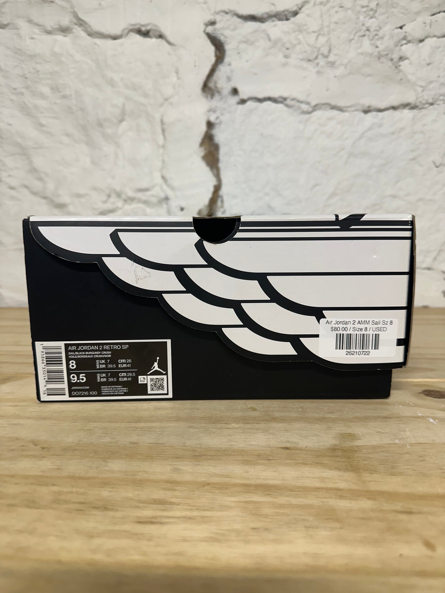 Air Jordan 2 A Ma Maniere Sail Sz 8