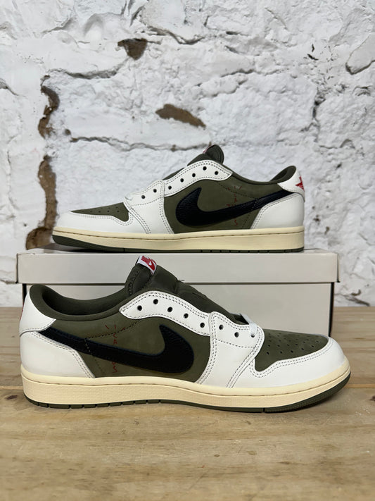 Air Jordan 1 Low Travis Scott Medium Olive Sz 10.5 DS