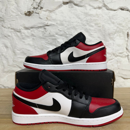 Air Jordan 1 Low Bred Toe Sz 8.5 DS