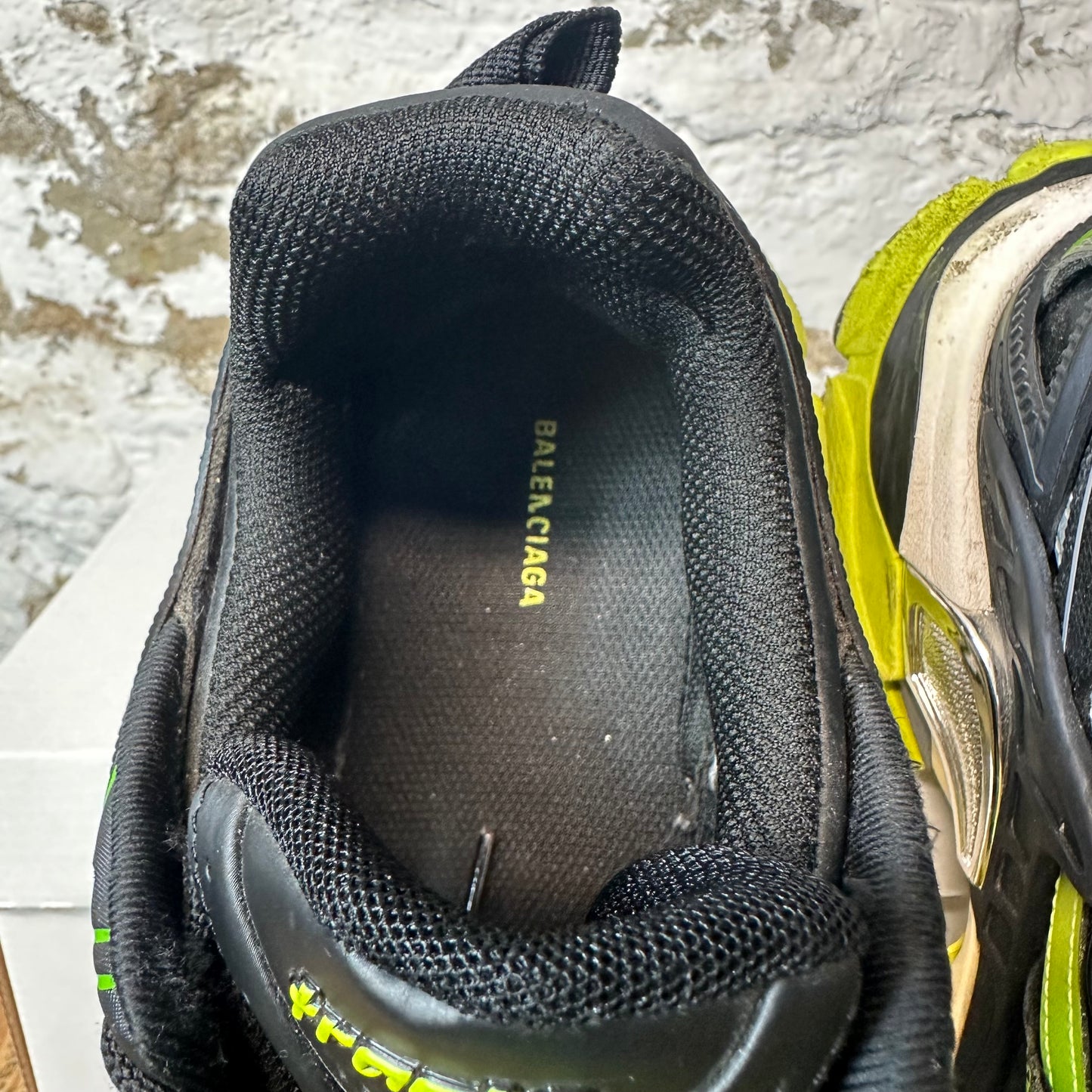 Balenciaga Track 2 Black Neon Green Sz 6 (39) No Box