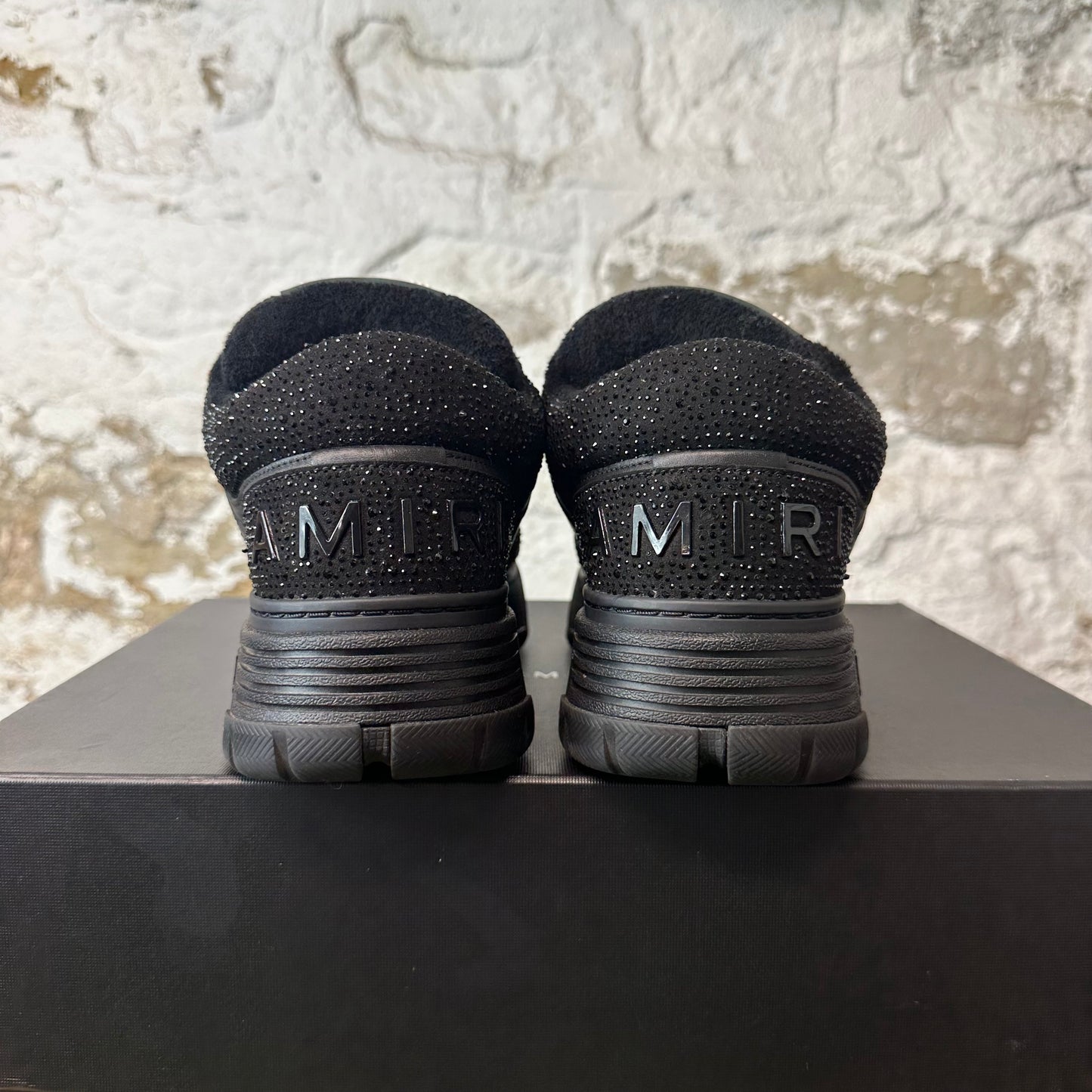 Amiri MA-1 Triple Black Crystal Sneaker Sz 11 (44)