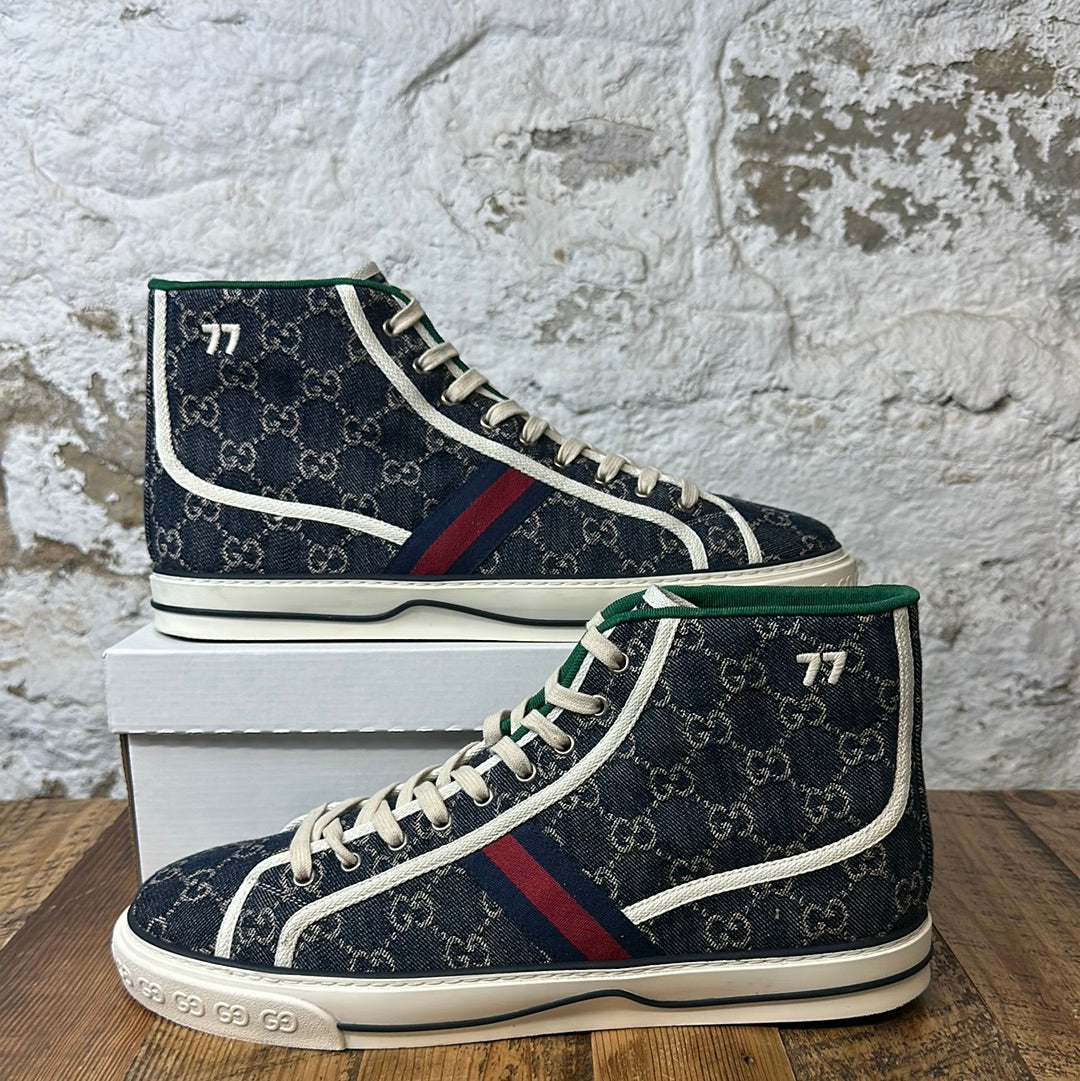 Gucci New Denim High Sneaker Sz 13 No Box