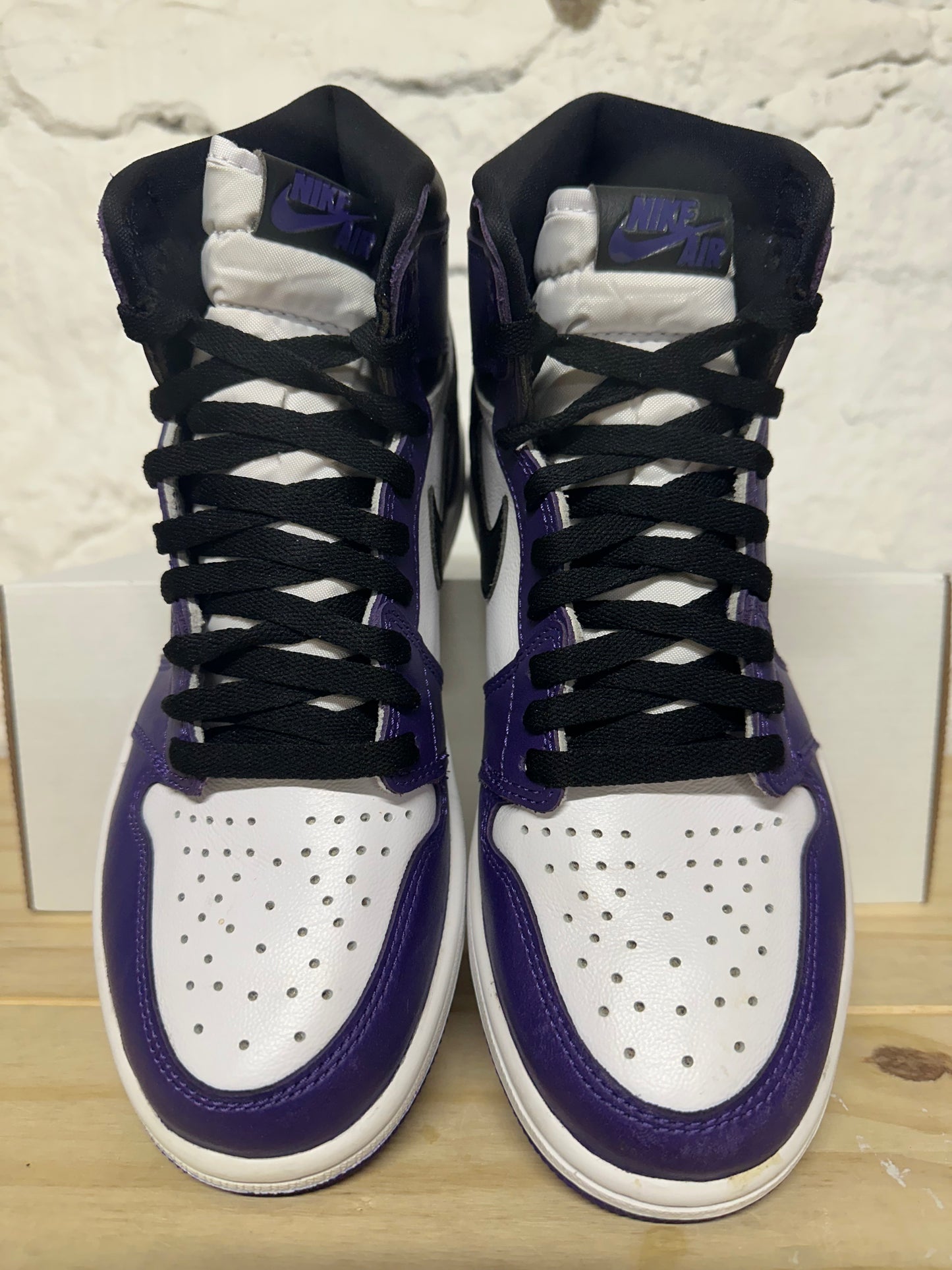Air Jordan 1 High Court Purple White Sz 8