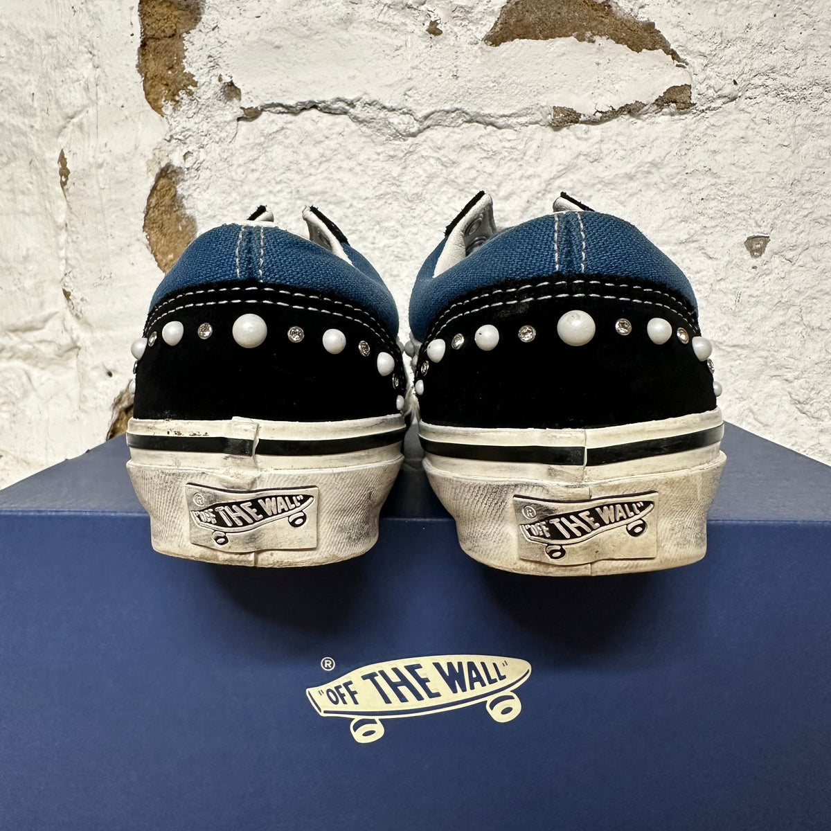 Vans LX Old Skool 36 Pearlized Black Navy Sz 6.5