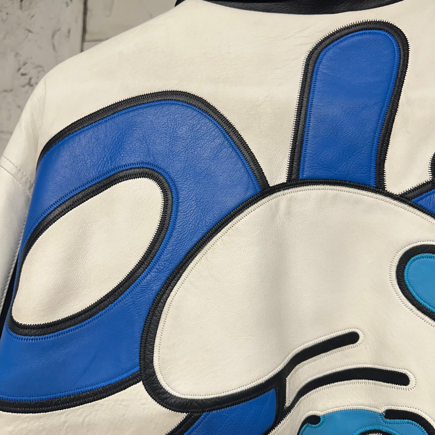 Supreme Smurfs Leather Varsity Jacket Sz M