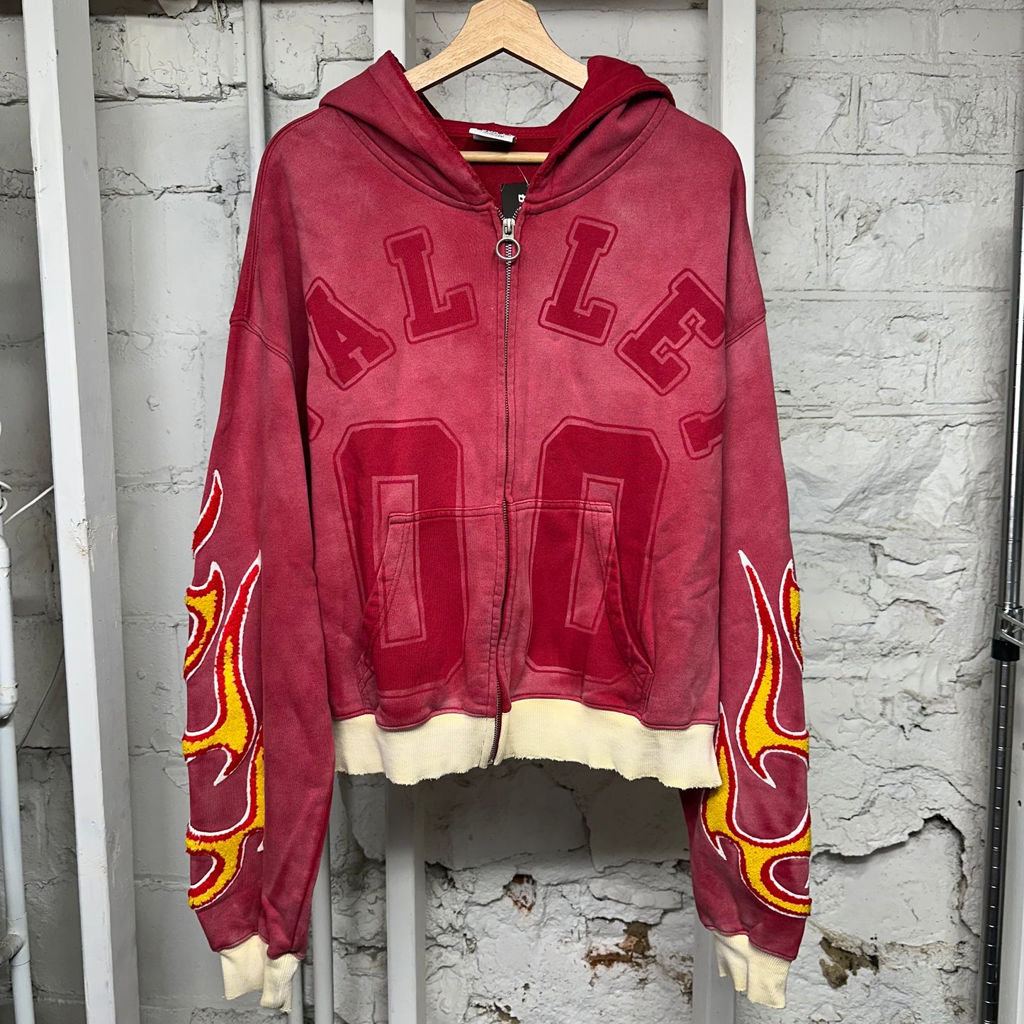 Vale Chimera Red Zip Up Hoodie Sz L