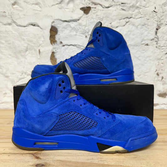 Air Jordan 5 Blue Suede Sz 14