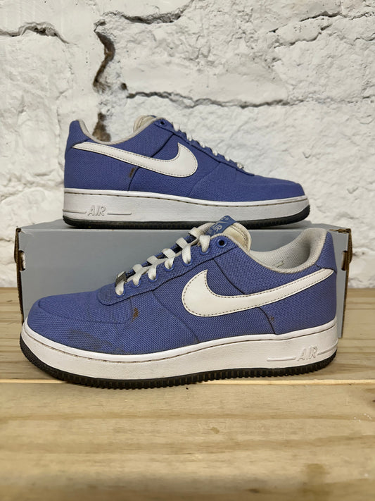 Nike Air Force 1 Low Blue Canvas Sz 7.5 (9W)