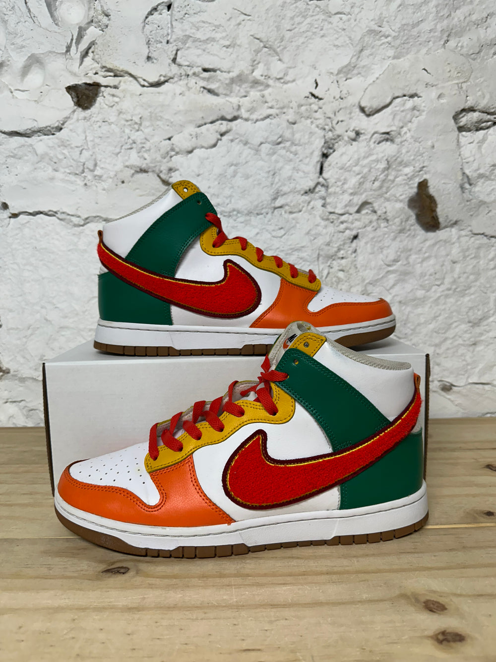 Nike Dunk High Chenille Swoosh Sz 10.5