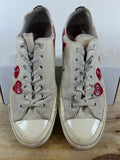 Converse Chuck Taylor All Star 70 Ox CDG Multi Heart White Sz 12