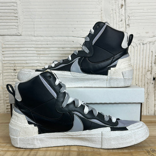Nike Sacai Blazer Mid Black Grey Sz 13