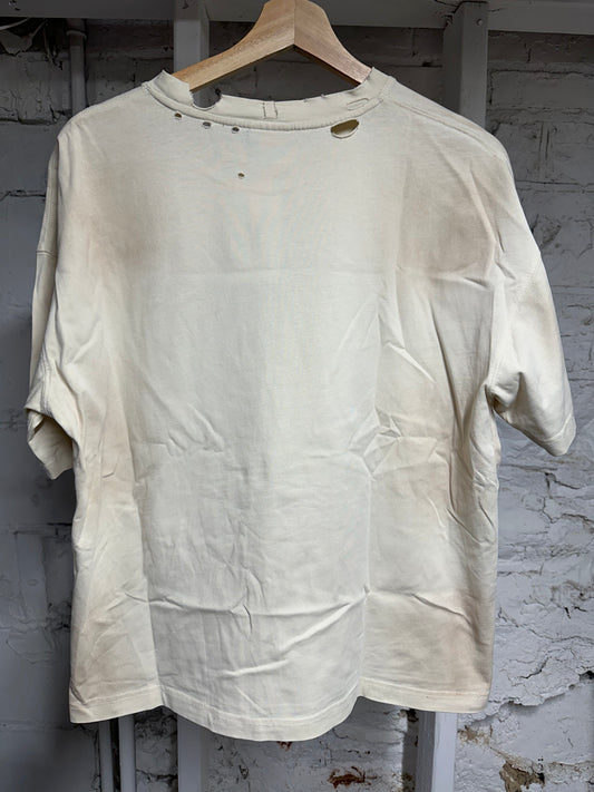 Vale Target Practice T-shirt Cream Sz S
