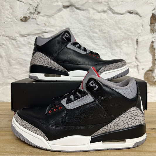 Air Jordan 3 Black Cement Sz 10