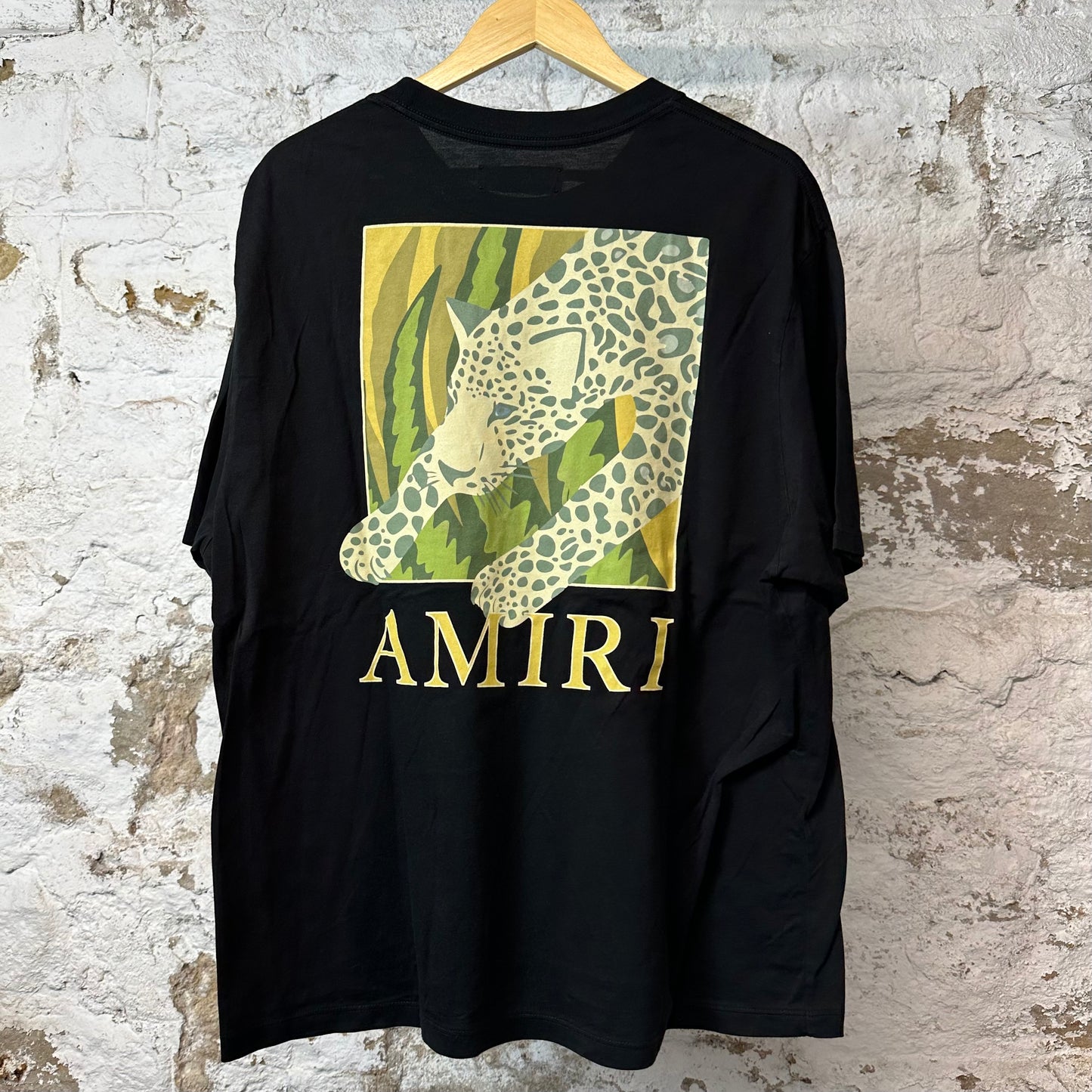 Amiri Green Tiger Logo T-shirt Black Sz XL