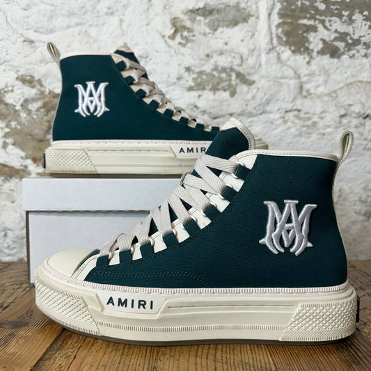 Amiri High White AM Forest Green White Sneaker Sz 8 (41)