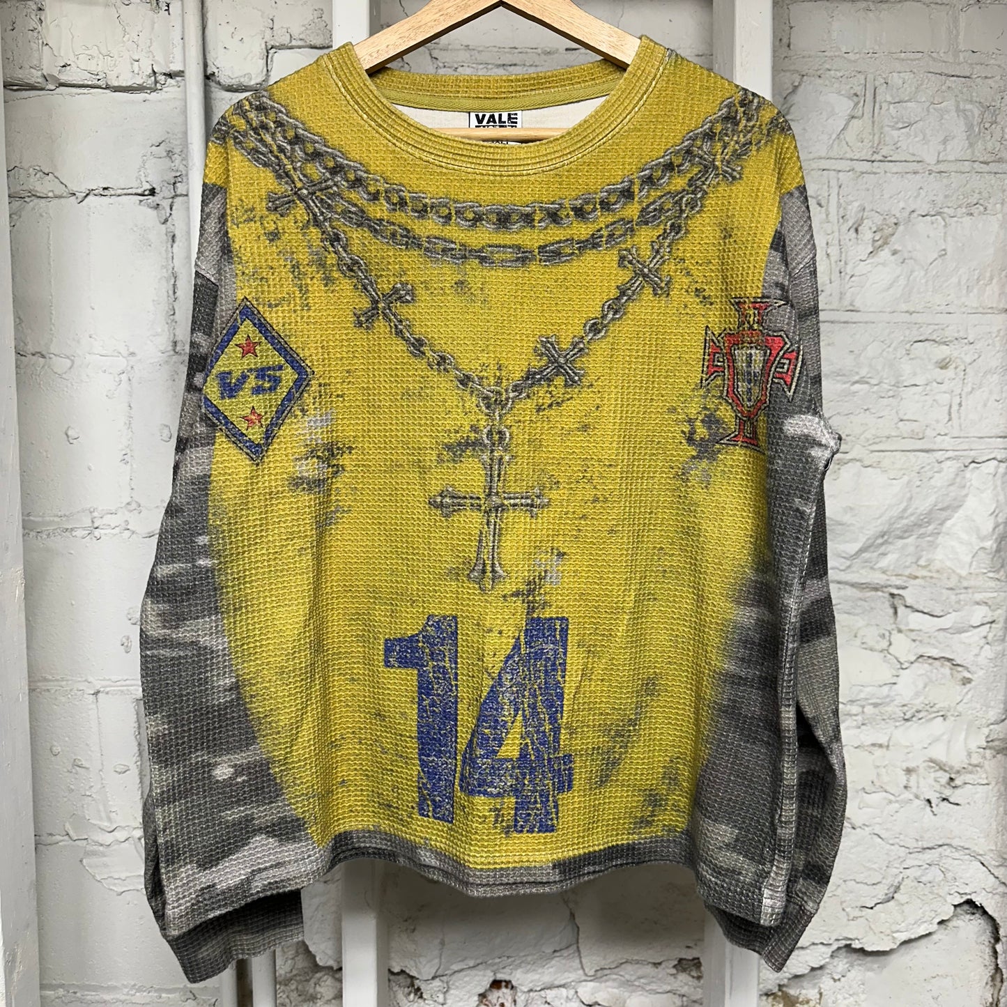 Vale Yellow Portugal Thermal Long Sleeve Sz S
