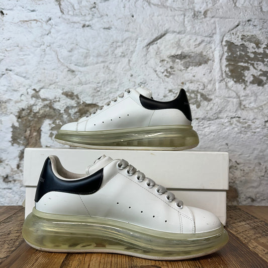 Alexander Mcqueen Black Tab White Clear Sole Sneaker Sz 6.5 (39)