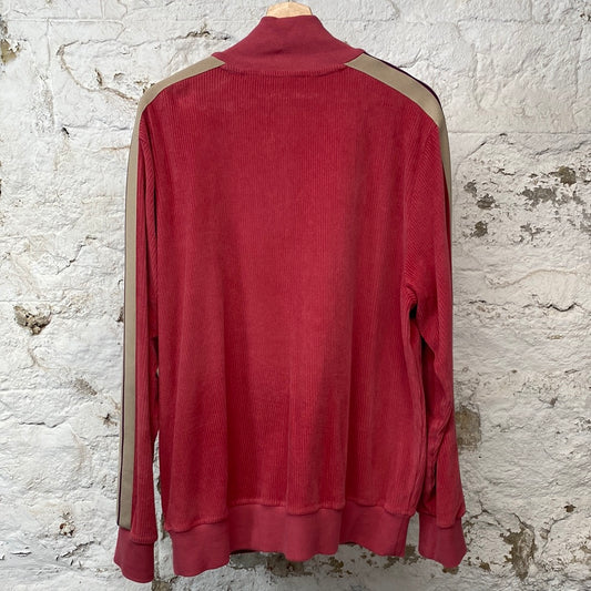 Palm Angels Pink Corduroy Track Jacket Sz XXL