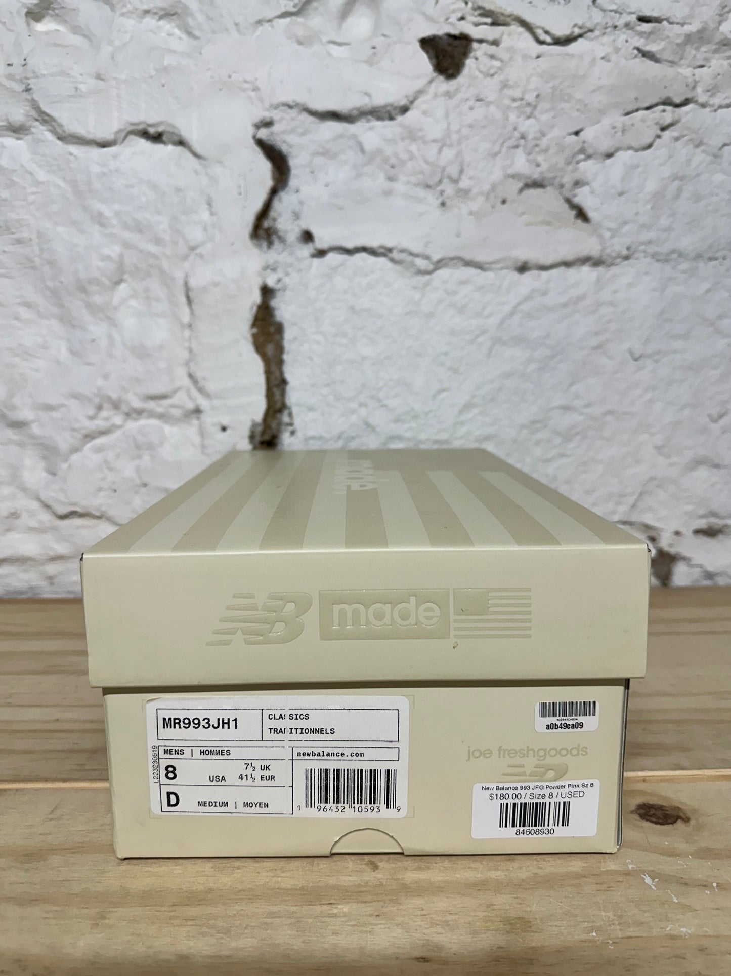 New Balance 993 JFG Powder Pink Sz 8